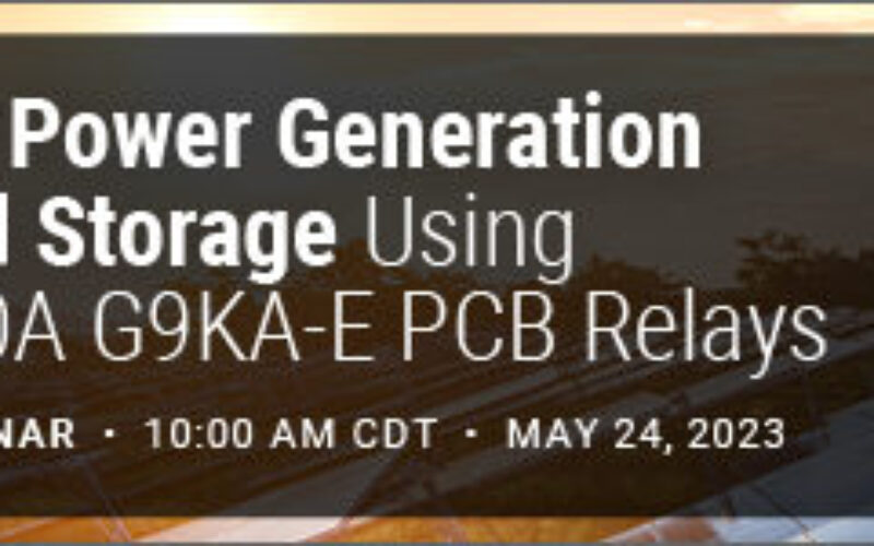 AC Power Generation and Storage Using 300A G9KA-E PCB Relays